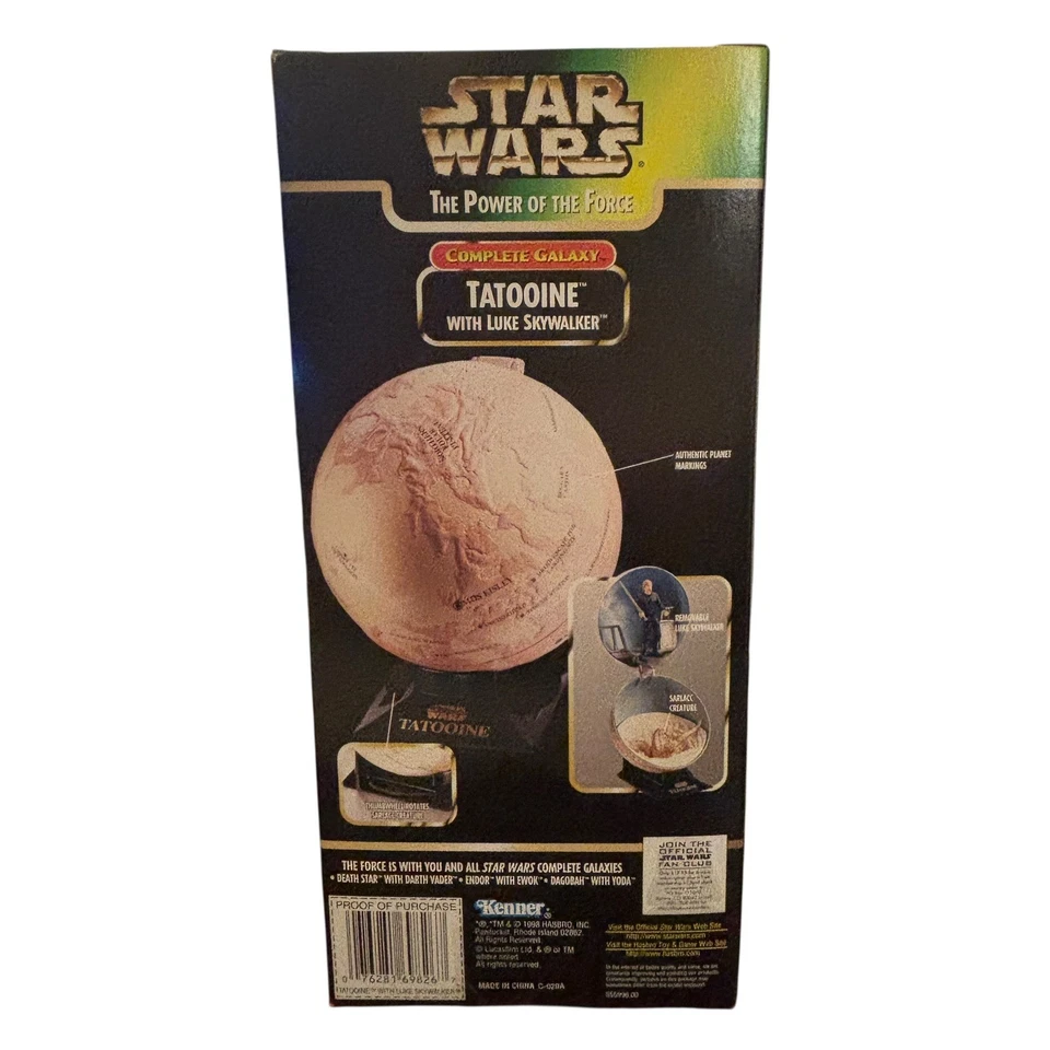 Star Wars The Power of the Force Tatooine Galáxia Completa com Luke Skywalker NOVO - Imagem 2 de 4