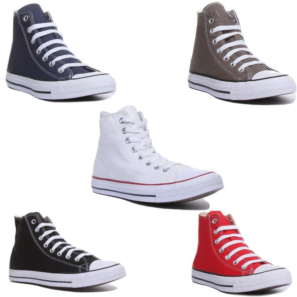 Converse All Star Hi Core Canvas Pour Hommes En Noir UK 7-13