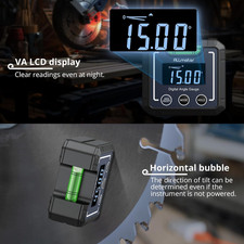 Digital Angle Gauge,0.05° High Precision Inclinometer with Magnetic Base & Bu...