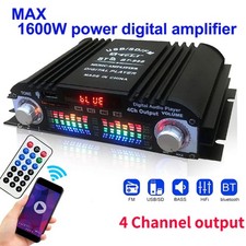Image of 1600W Peak Power HiFi Sound Amplifier Digital 4 Channel Audio Amplifier Bluetoot