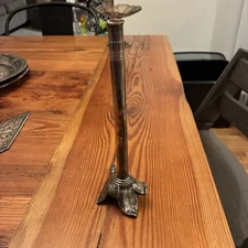 Vintage Weidlich Bros WB Mfg Co Silver Plated Rose Bud Vase 3152