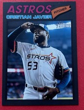 2026 Topps Heritage Cristian Javier #330 Dark Gray Border Houston Astros