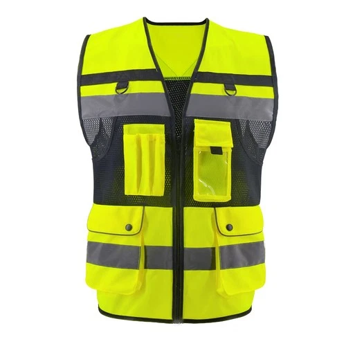 High Visibility Reflective Safety Construction Work Vest for Men Women - product listing photo