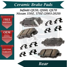 ACDelco OEM Rear Ceramic Brake Pads Kit For 2003-2020 Nissan Infiniti 9 Yr Warr.