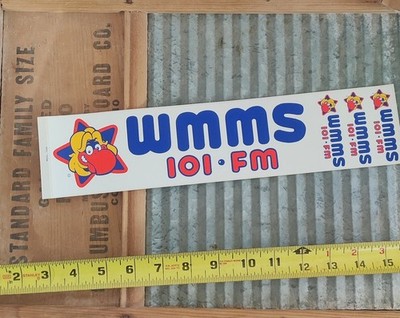 Vintage Buzzard WMMS 101.1 Bumper Decals. RARE.  Cleveland Nostalgia.