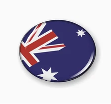 BestLicensePlateFrames Flag of Australia | 3D Domed CAR Emblem Badge Sticker Ro