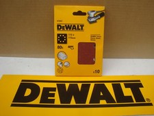 DEWALT DT3022 10 X  80GRIT  115MM PALM SANDER SANDING SHEETS D26441