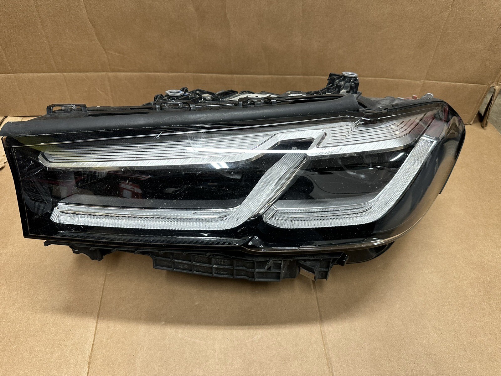 2021 BMW 5 Series Left Headlight Xenon LED OEM Shell Only for sale  