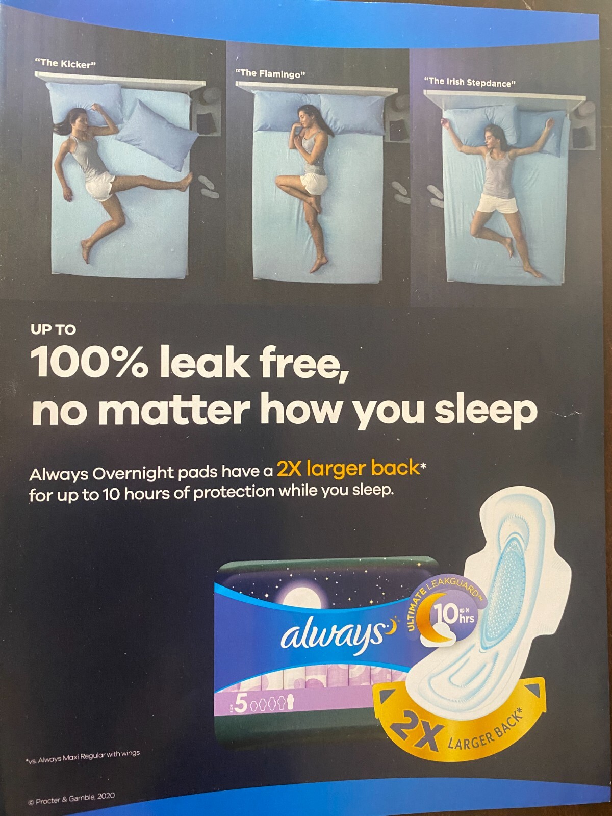 Always Feminine Napkins, Full Page Vintage Print Ad