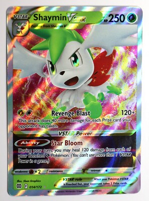 Shaymin VSTAR – Ultra Rare Pokémon Karte (014/172) Aus Schwert & Schild: Brillante Sterne