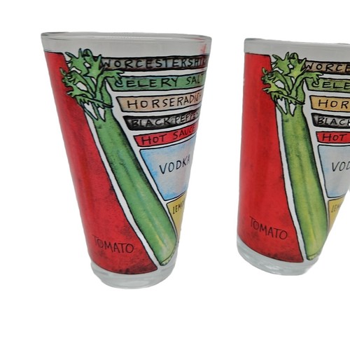 Uncommon Goods blutige Mary Brille mit abgebildetem Barkeeper Rezept Menge 3 - Bild 3 von 5