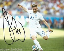 England Luke Shaw Autographed Signed 8x10 EPL Photo COA B