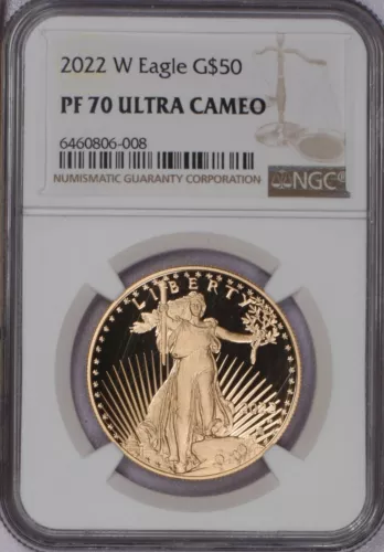 2022-W Gold Eagle $50 NGC PF70 Ultra Cameo