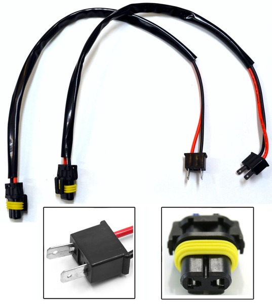 Hid Set VerläNgerung Draht H7 Zwei Gurt Hoch TräGer Birne Sockel Ersatz Ballast-image