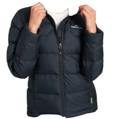 Ladies Jacket Kathmandu Jacket Kathmandu 550 Down Hooded Black - Main Image
