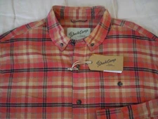 Duck Camp “Trailhead" Midweight Twill Shirt, NWT - Men’s XL - Red Snapper, $89