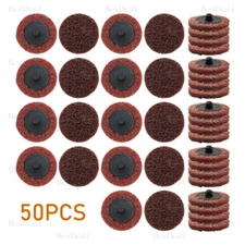 50 SET 2 Inch Maroon Quick Change Surface Prep Pads Conditioning Discs