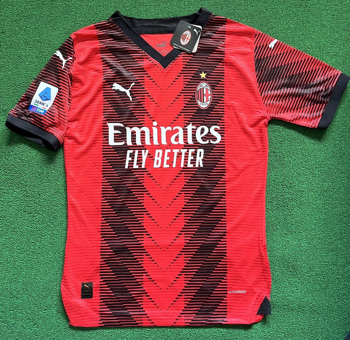 NWT AC Milan 23/24 Home Player Version Jersey “Rafa Leão 10