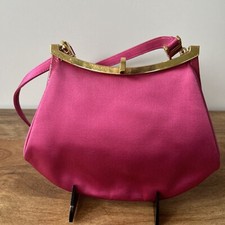 GIANNI VERSACE 90s Silk Clutch Bag w/ Convertible Strap.. Gold Hardware