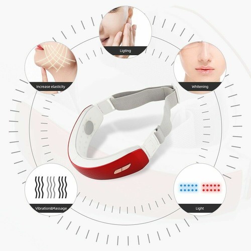 EMS V-shape face-lifting instrument Double-Chin Removal LED Skin Tightening Belt - Picture 3 of 15