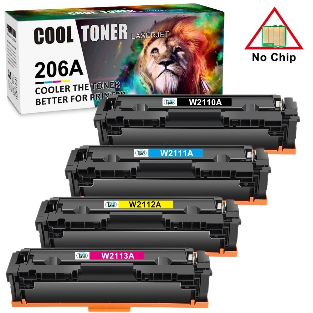 HP LaserJet Pro Color Laser All-In-One Computer Printers Compatible HP 206A / W2110A Toner Cartridge With Chip – For Color LaserJet Pro M283, M282, M255 Series HP LaserJet Pro Jetdirect Color Printers - Foto 9