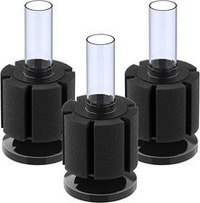 3 Pack Aquarium Sponge Filter Quiet Betta Fry Shrimp and Small Fish Foam Filter