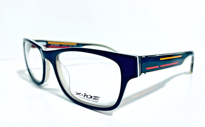 X-iDE KRUGER C1 TRANSPARENT BLACK RETRO AUTHENTIC EYEGLASSES RX 52-17-145 ITALY