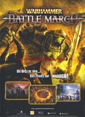 Warhammer Battle March ''Deep Silver'' 2008 Magazin Werbung #4539