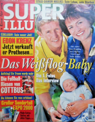 SUPER ILLU 23- 31.5. 2001 Jens Weißflog Energie Cottbus Gojko Mitic Dunja Rajter