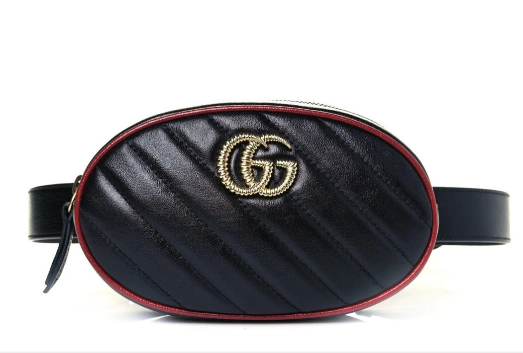 Sac ceinture GUCCI effet veau vintage Matelasse GG Marmont 2.0 75 30 493075