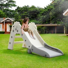 Foldable Kids Slide Toddler Baby Slide Playground Climber Toy IndoorOutdoor Play