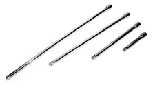 4 pc 1/4" Drive 3", 6", 9", 12" Long Chrome Extension Bar Set 1/4" DR Bars Tools