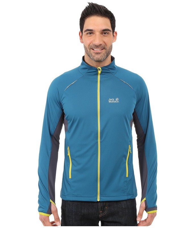 Jack Wolfskin Mens Exhalation Softshell Weather-Proof Jacket Blue $150 NEW sz XL