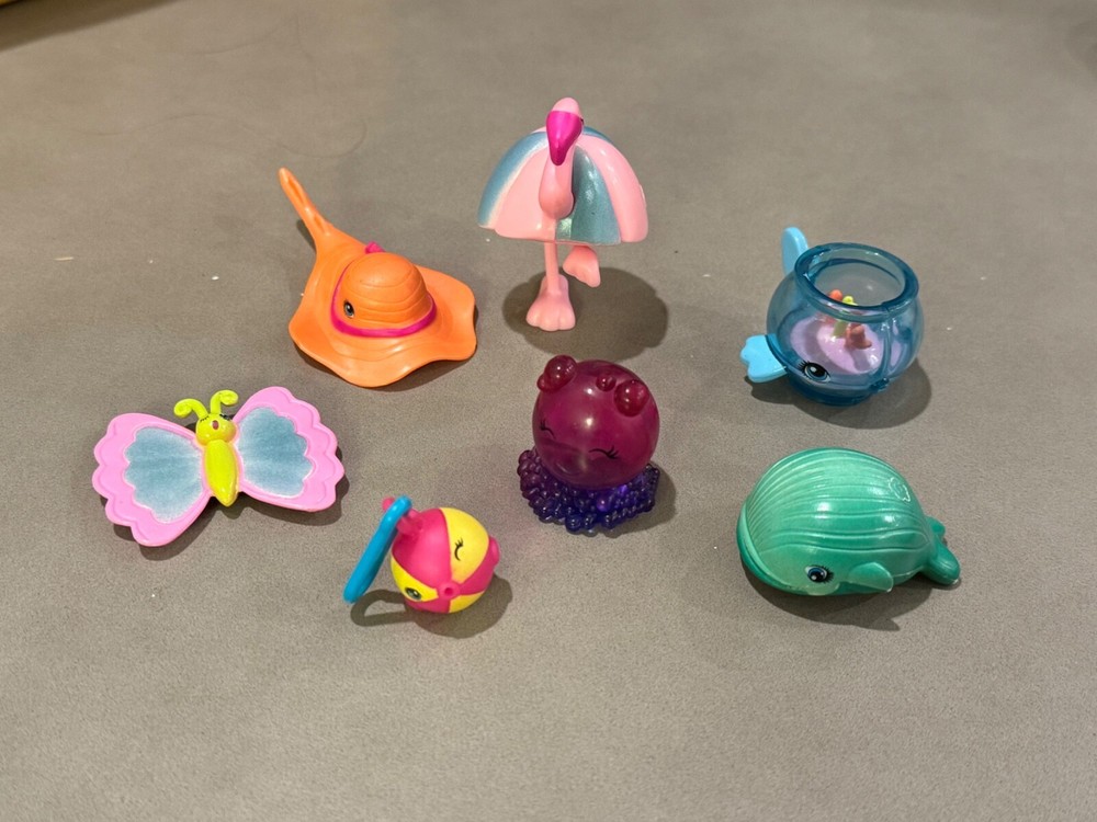 Polly Pocket Splashtopia Cutant 2009-2010 Mattel Figures Lot of 7