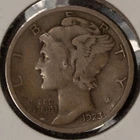 1923 10c Mercury Silver Dime - Fine/VF - Value Coin - SKU-T4299