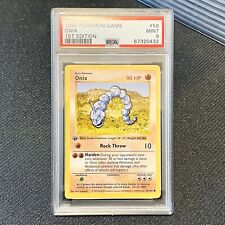 Mavin  PSA 9 - Pokemon ONIX - 1st EDITION Shadowless Base Set - 56/102 -  Common Onyx