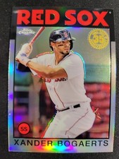 2021 Topps Chrome Xander Bogaerts 1986 REFRACTOR card #86BC-8 Red Sox
