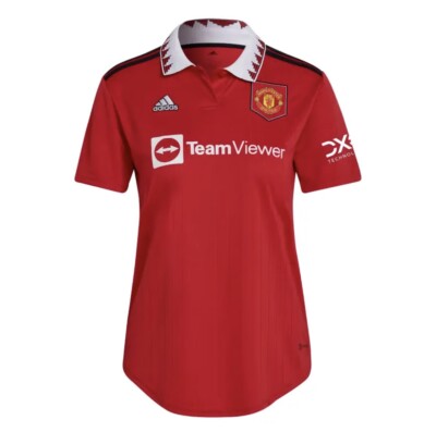 Adidas Manchester United Home Red White Jersey Women's Size