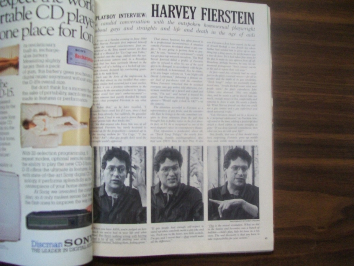 August 1988 Playboy - Helle Michaelson - Harvey Fierstein