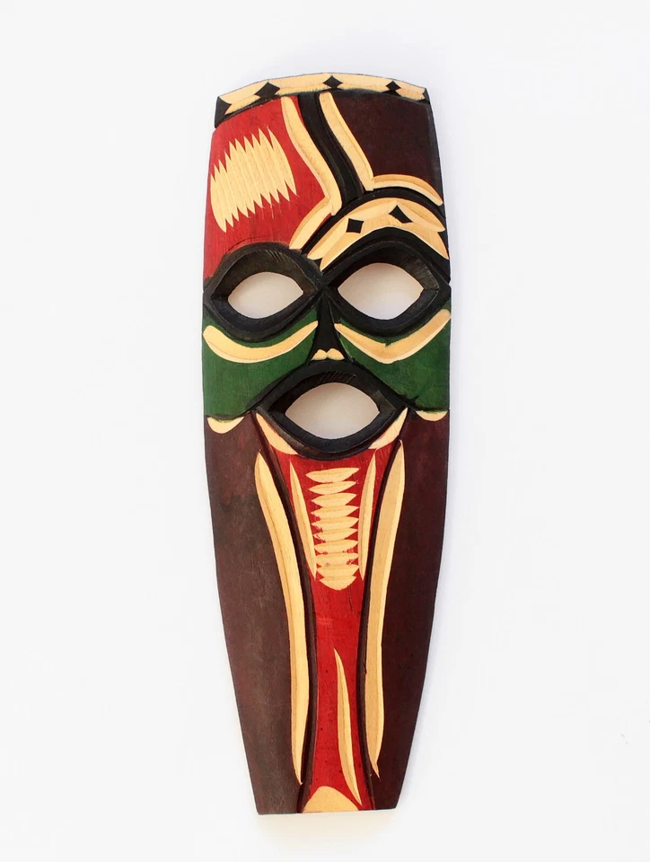 geschnitzte afrikanische Maske handbemalte Holzmaske Swazi Maske aus Südafrika - Bild 1 von 1