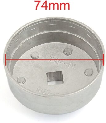 Tyenaza Chiave A Tazza Filtro Olio 74mm, 14 Flauto Olio In - Foto 6