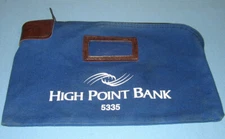 MMF Industries Defunct High Point Bank Money Deposit Bag 7-Pin Lock No Key VGC