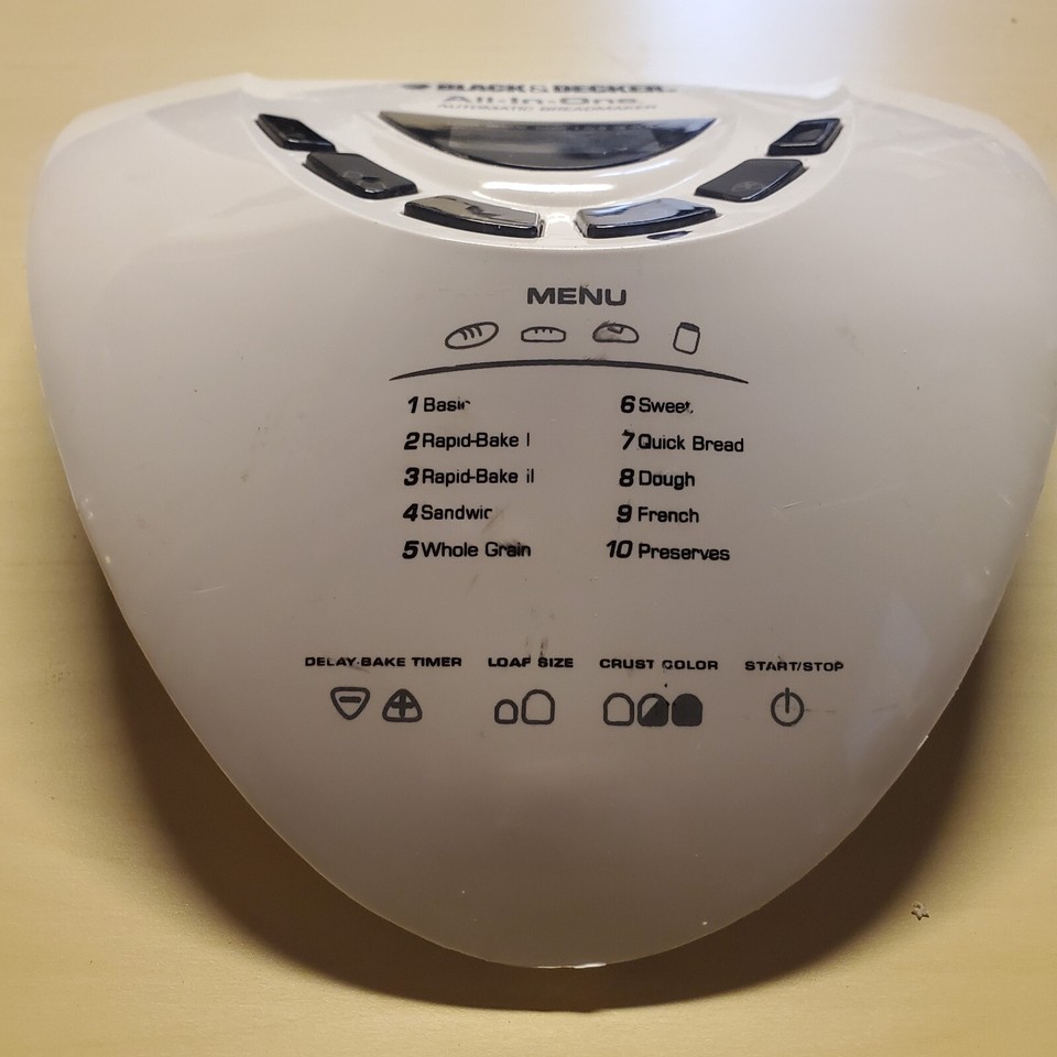 Black and Decker Bread maker B2200 control panel used eBay