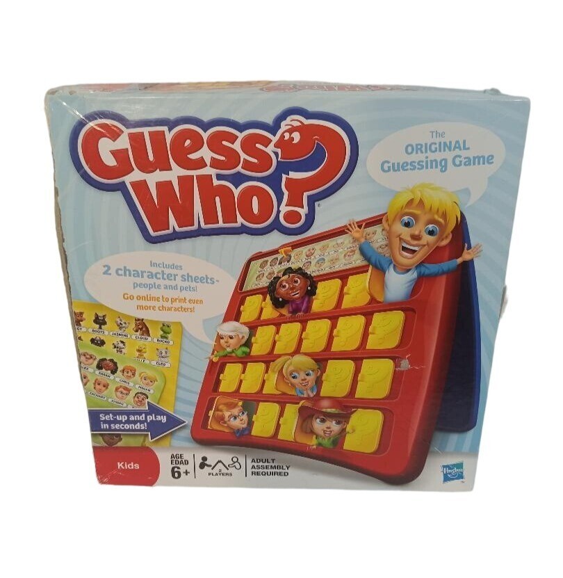 Hasbro Guess Who Board Game Kids Edition Multicolor Age 6 And Up Complete Great