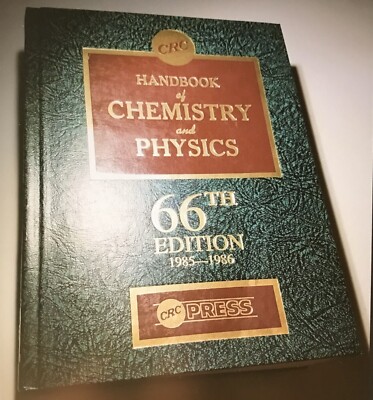 CRC Handbook of Chemistry and Physics 66th Edition 1985-1986