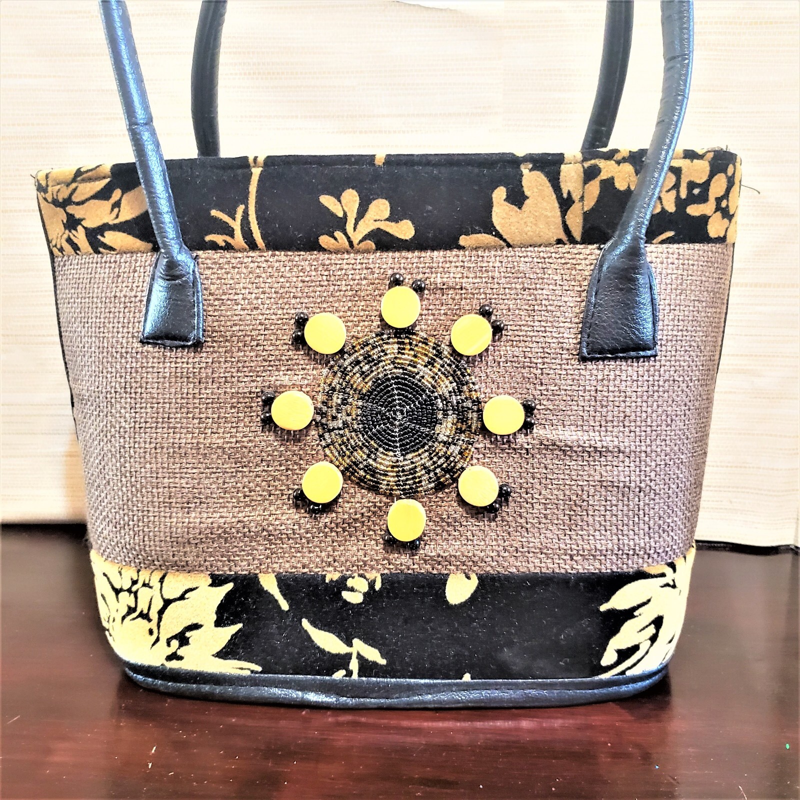 African BoHo DESIGN Artisan Crafted leather Handle su… - Gem
