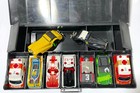 9pc Unused 1970s Aurora AFX Slot Car Collection BODY Lot + Case VW Bronco Rolls