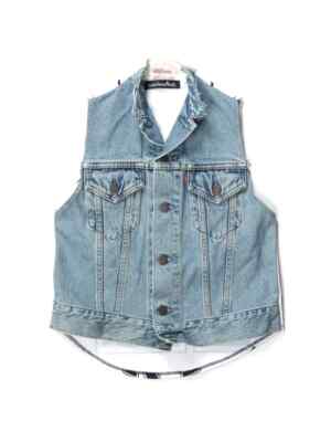Vintage Levi's x Wilson x Minimarket Reworked Denim Vest XS-S
