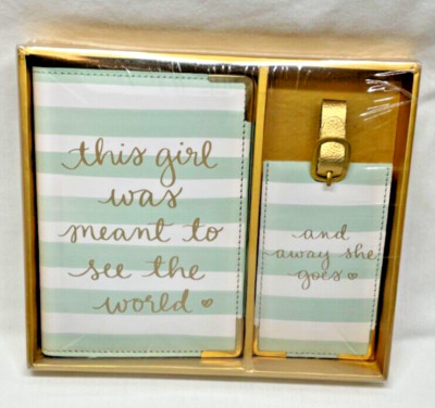 Eccolo passport and luggage tag gift set