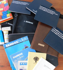 GROS LOT SANDOZ chimie SUISSE swiss ETUI housse PORTE DOCUMENT pochette CALEPIN